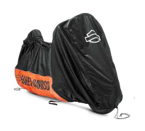 Harley Davidson 93100018 Motorradabdeckung für den Innenbereich, mit Logo VRSC, DYNA, SFTL, FLT