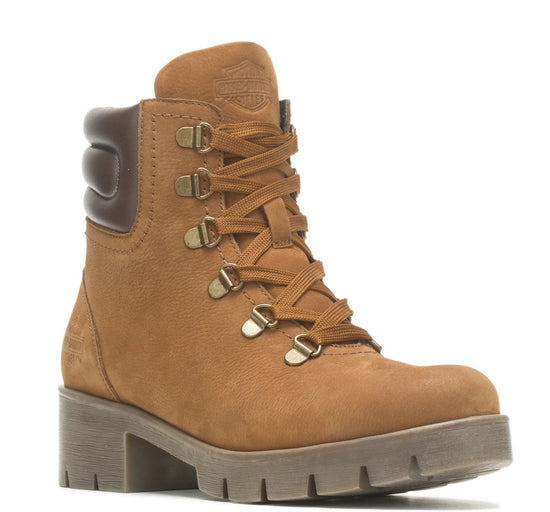 Harley-Davidson® Damen-Motorradstiefel Trawood Brown 5,25 Zoll D84790