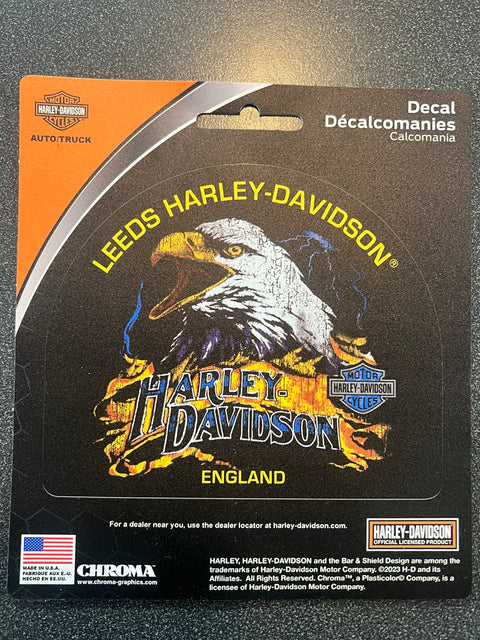 Harley Davidson Leeds Custom Eagle Storm - Aufkleber Adler