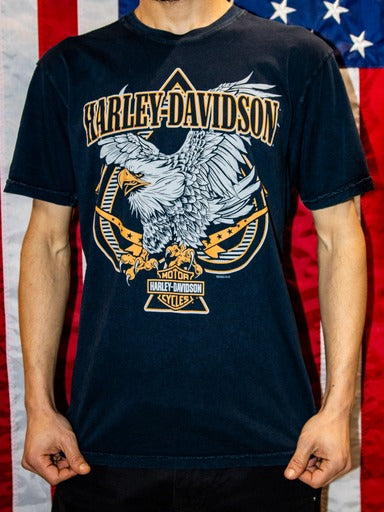 Gateshead Harley-Davidson® Händleroberteil -Sharp Adt Dye T Denim 3001774-DENM