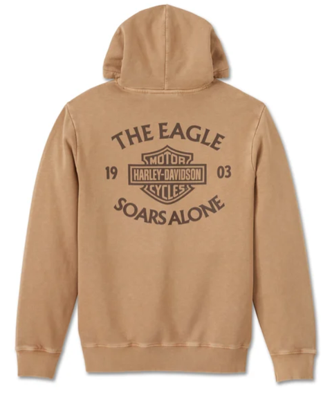 Original HD Eagle Soars Alone Slub Kapuzenpullover - Tannin 96002-25VM 