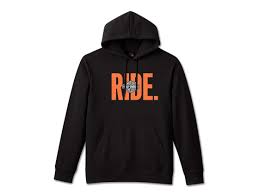 96823-26VM Harley-Davidson Hoodie-Strick, ride, schwarz