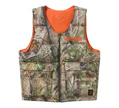 97421-26VM Harley-Davidson Woven Vest Brown Print Orange