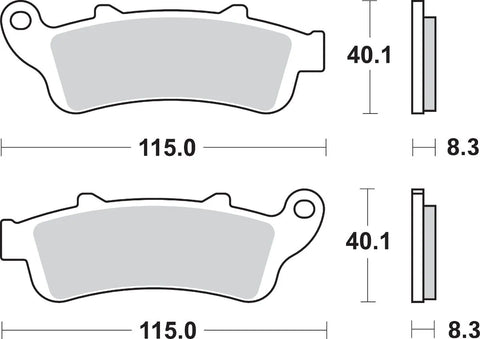 SBS Ceramic Front Brake Pads 735HS