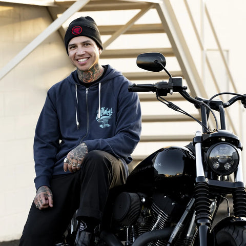 Biltwell Anvil Beanie Black/Red