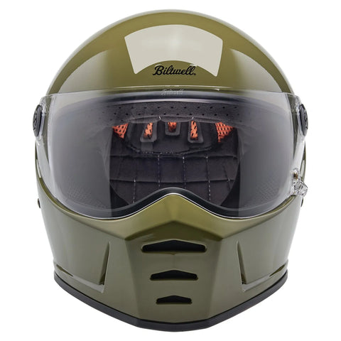 Biltwell Lane Splitter Helmet Olive Green