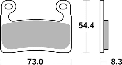 SBS Sintered Metal Front Brake Pads BMW S 1000 RR ABS 960DS-2