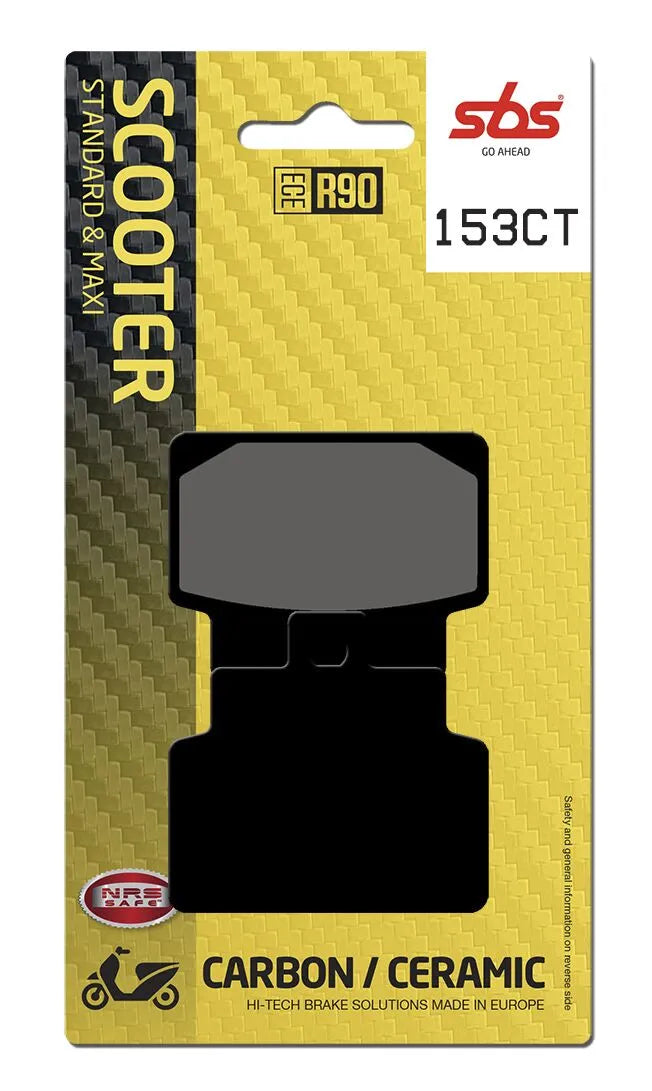 SBS Organic Front & Rear Brake Pads 153CT