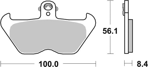 SBS Organic Front Brake Pads 703HF