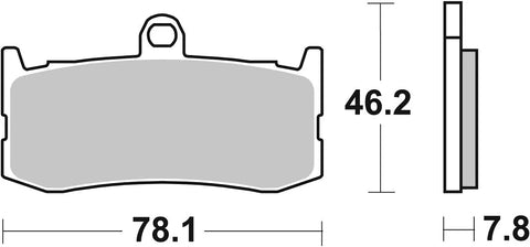 SBS Sintered Metal Brake Pads Triumph Daytona 675 / Daytona 675 ABS 864RST