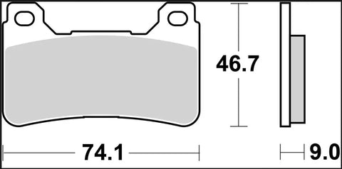 Brembo Ceramic Front Brake Pads 07HO50RC