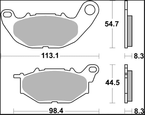 Brembo Sintered Metal Front Brake Pads 07YA52SR