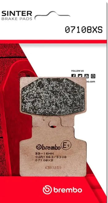 Brembo Sintered Metal Front Brake Pads 07108XS
