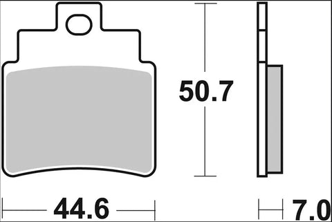 Brembo Ceramic Rear Brake Pads 07050