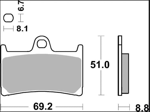 Brembo Sintered Metal Front Brake Pads 07YA23SR