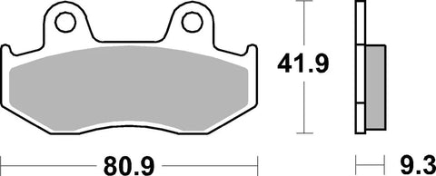 SBS Sintered Metal Front Brake Pads 125MS