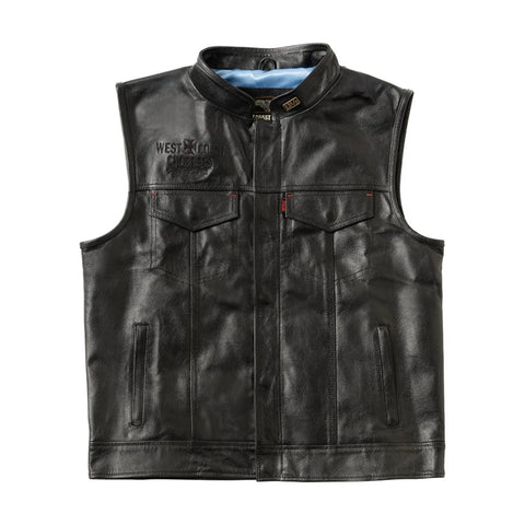 West Coast Choppers x 13 1/2 Dominator Leather Riding Vest