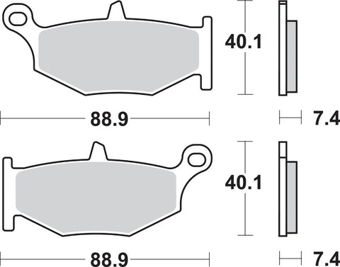SBS Ceramic Rear Brake Pads 833HF