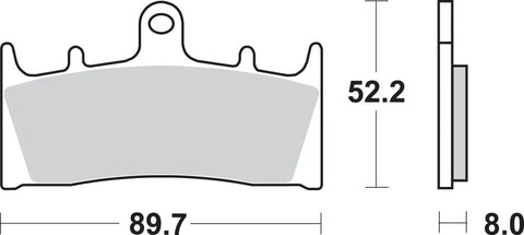 SBS Ceramic Front Brake Pads 686HS