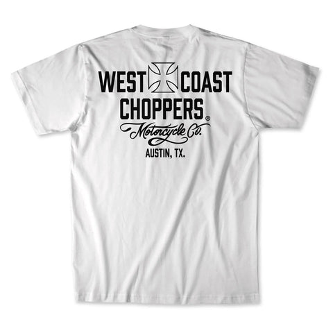 West Coast Choppers Motorcycle T-Shirt White/Black