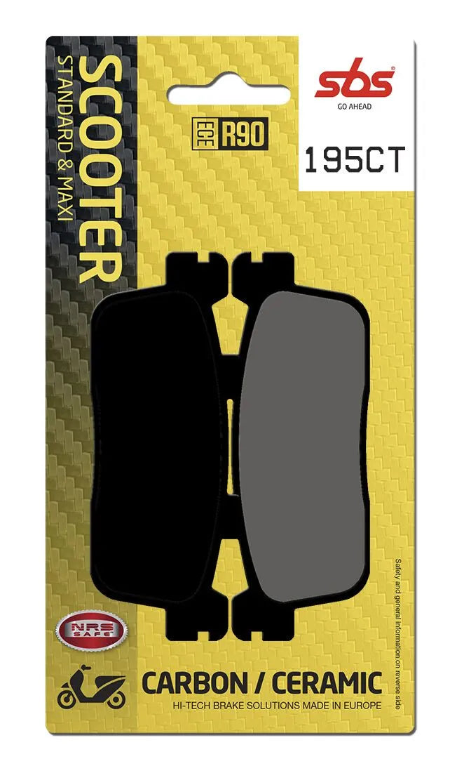 SBS Organic Rear Brake Pads 195CT