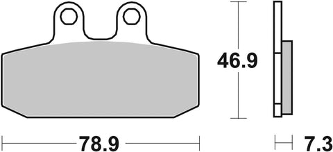 SBS Organic Front Brake Pads 108CT