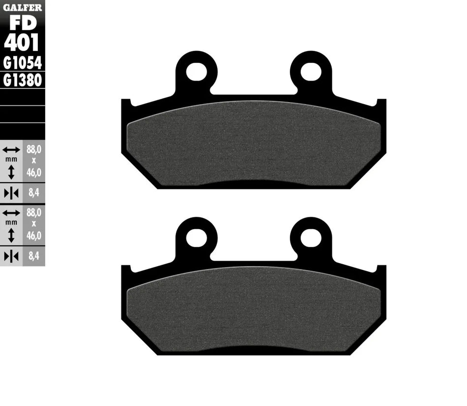 Galfer Sintered Metal Rear Brake Pads FD401G1054