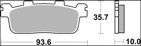 Brembo Sintered Metal Rear Brake Pads 07069XS