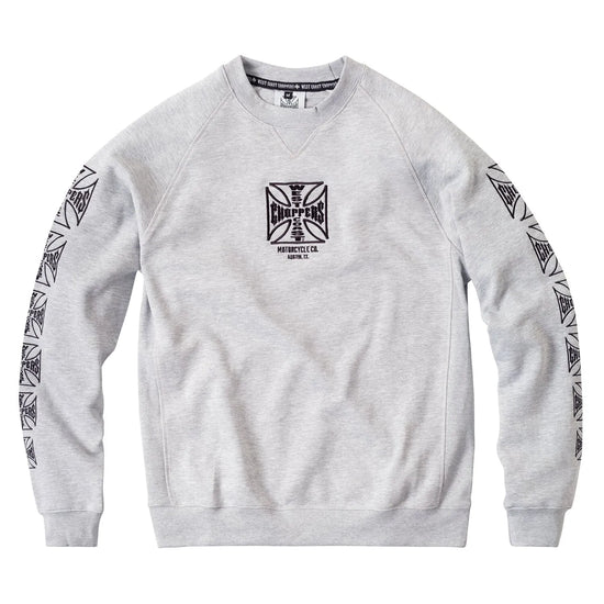 West Coast Choppers Dominator Oversized Sweater Heather Grey