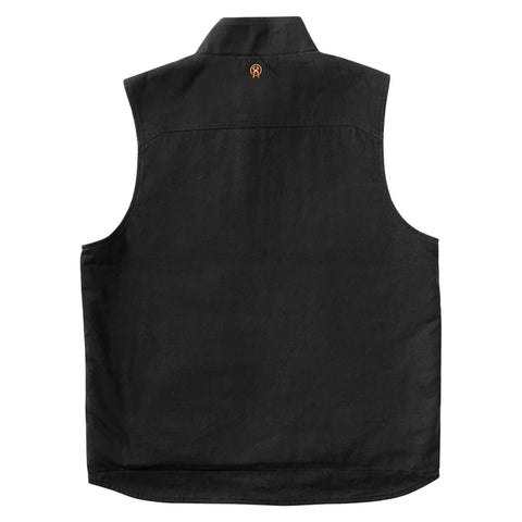West Coast Choppers Sherpa Lined Canvas Work Vest Black
