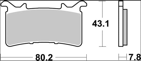 Brembo Sintered Metal Front Brake Pads 07GR99SR