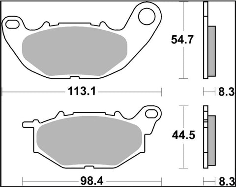 Brembo Ceramic Front Brake Pads 07YA52CC