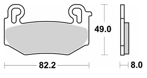 SBS Sintered Metal Front Brake Pads BMW R 1300 GS ABS / R 1300 RT ABS 1004RST