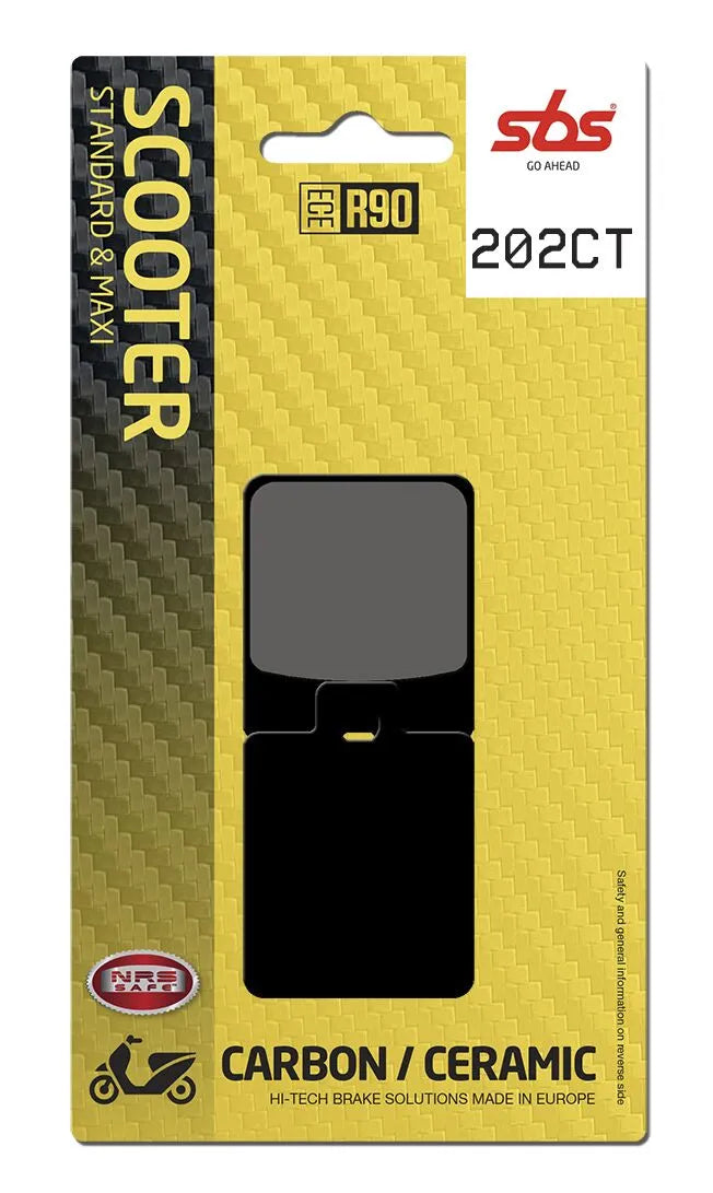 SBS Organic Front & Rear Brake Pads 202CT