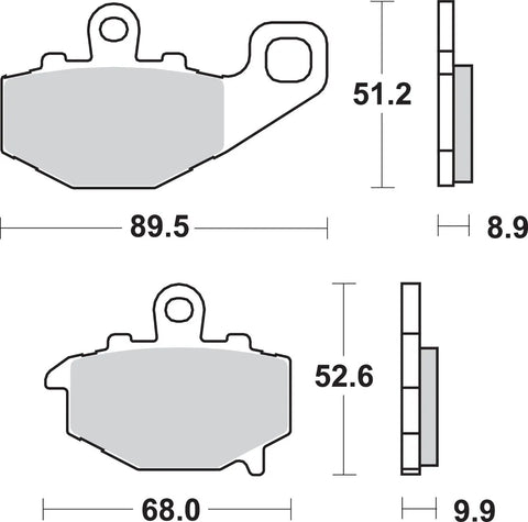 SBS Ceramic Rear Brake Pads 687LS