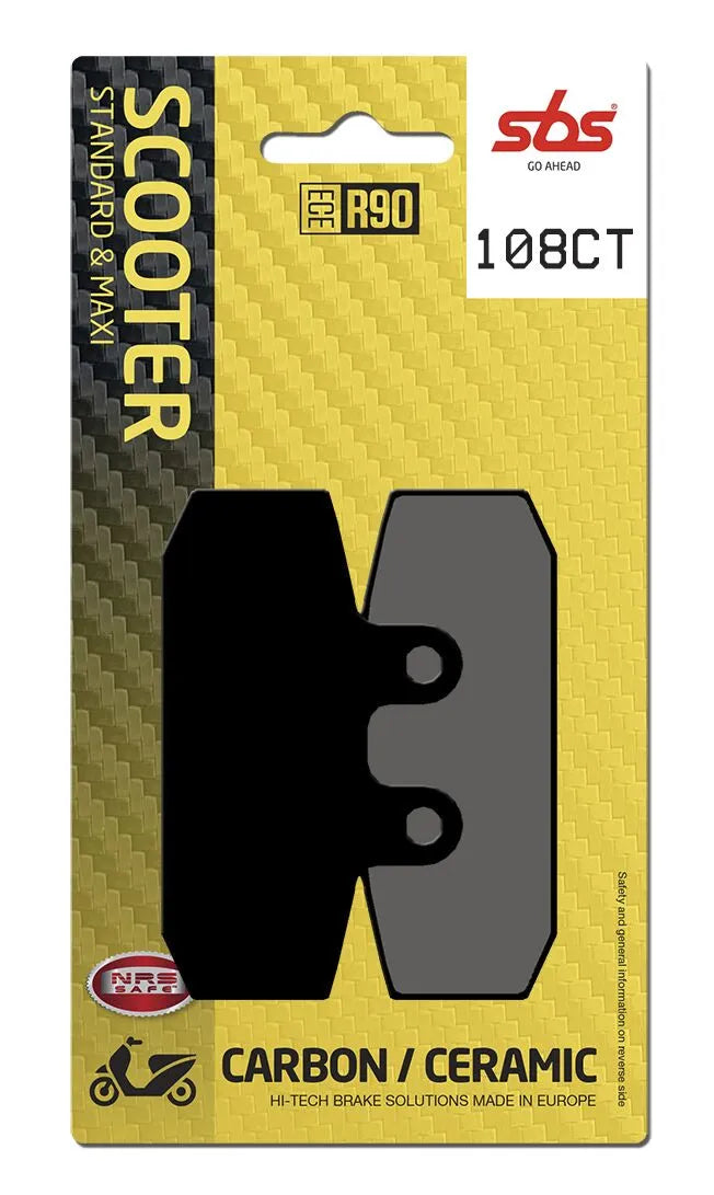 SBS Organic Front Brake Pads 108CT