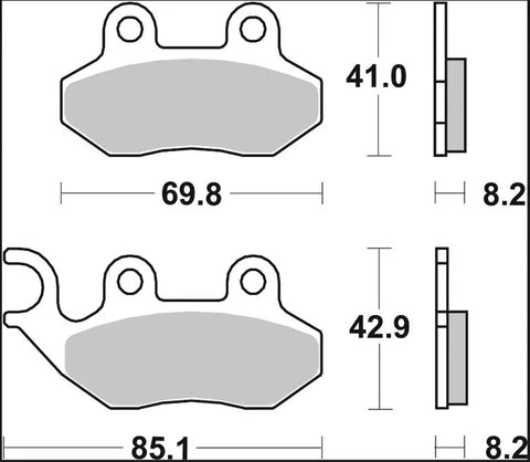 Brembo Ceramic Front & Rear Brake Pads 07005