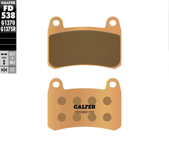 Galfer Sintered Metal Front Brake Pads FD538G1370