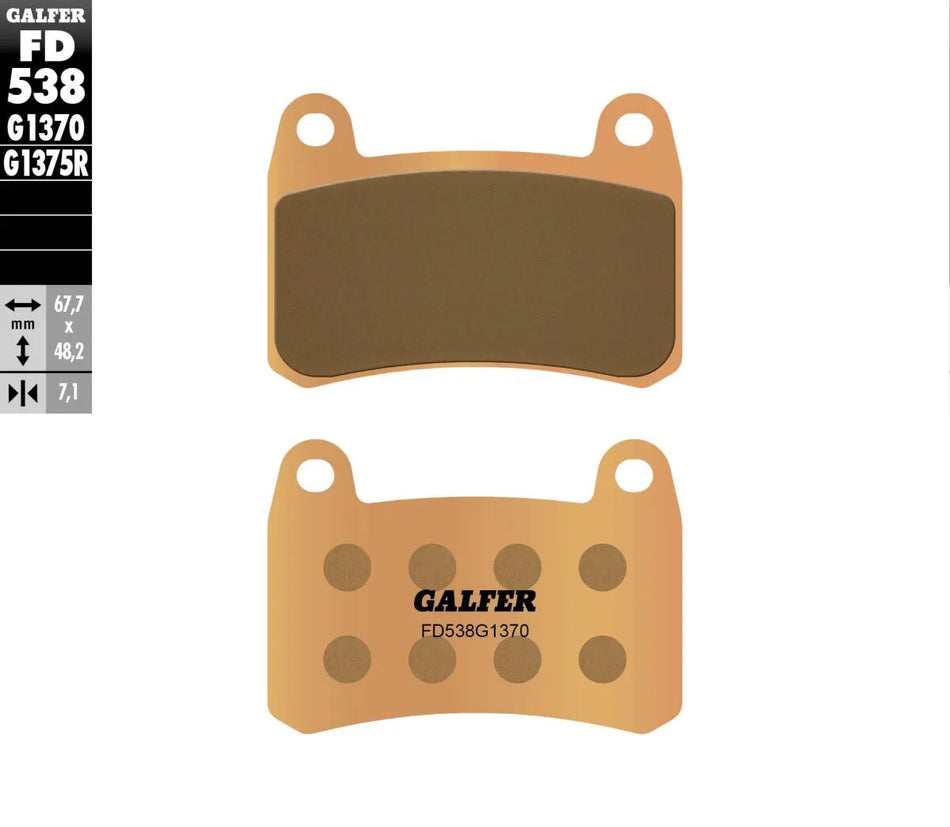 Galfer Sintered Metal Front Brake Pads FD538G1370