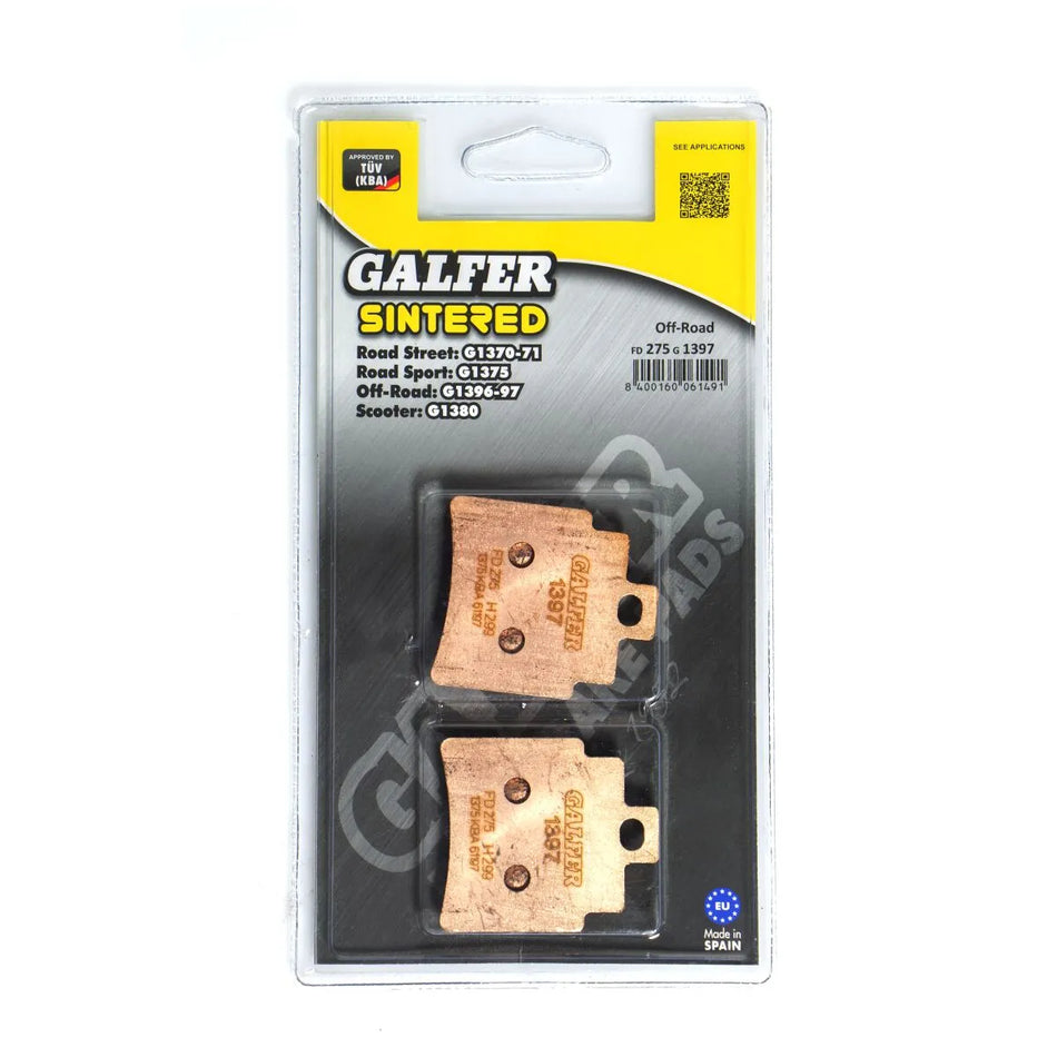 Galfer Sintered Metal Front & Rear Brake Pads FD275G1397