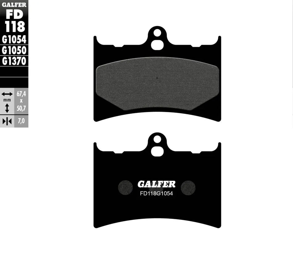 Galfer Sintered Metal Front Brake Pads FD118G1054