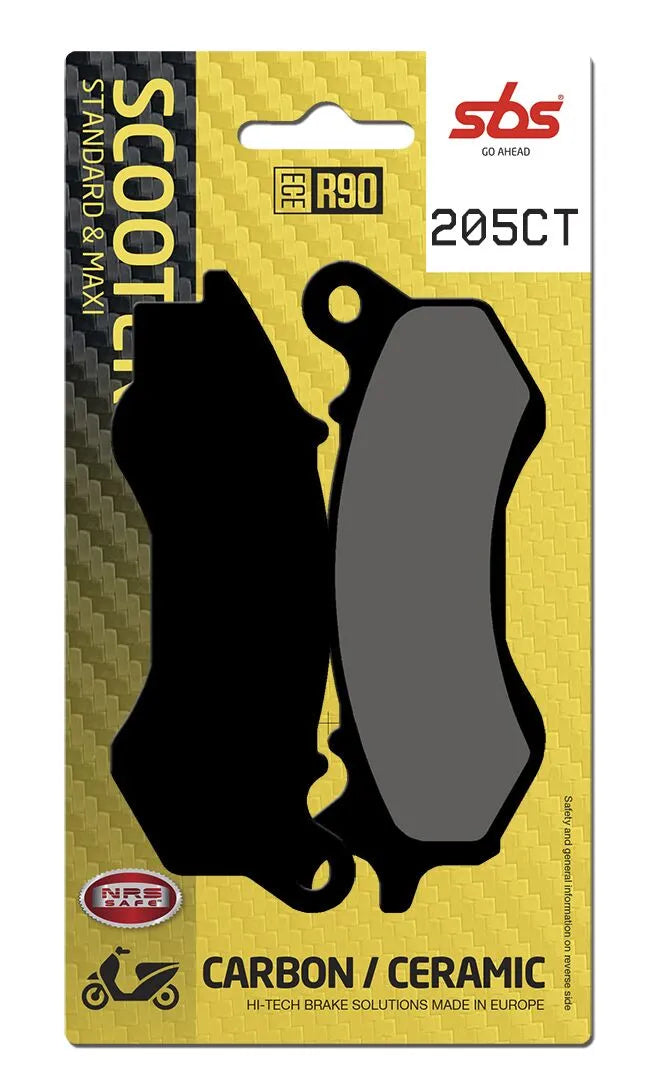 SBS Organic Front Brake Pads 205CT