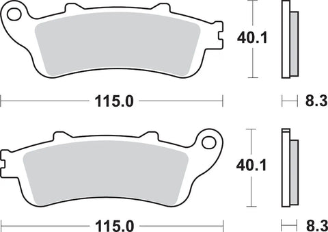 SBS Ceramic Rear Brake Pads 736LS