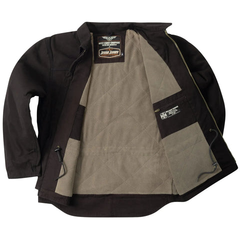 West Coast Choppers Fleece Lined Work Jacket Black