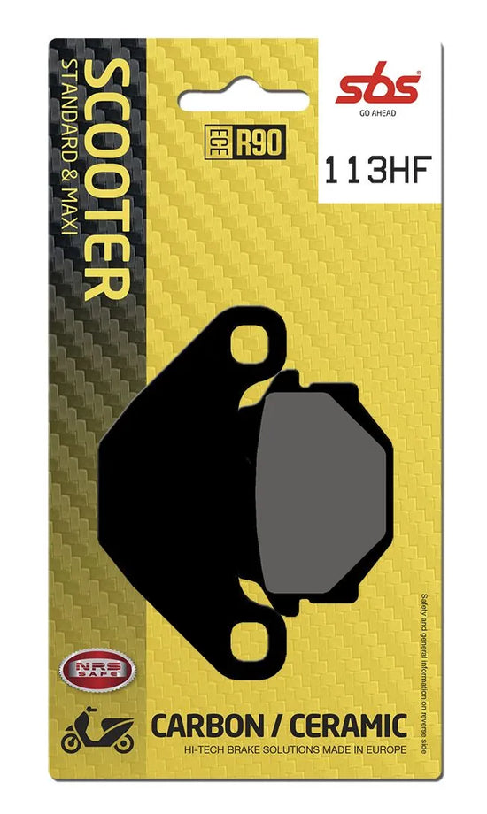 SBS Organic Front & Rear Brake Pads 113HF