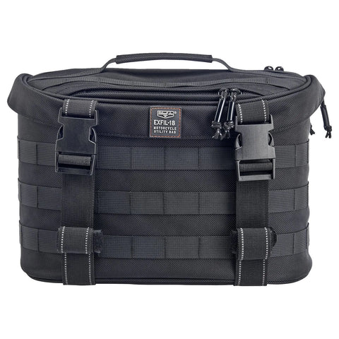 Biltwell Exfil-18 Throw-Over Saddlebags, Black
