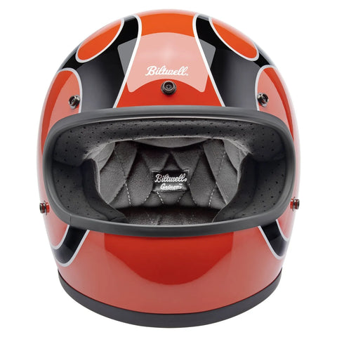 Biltwell Gringo Helmet Comp Orange Flames