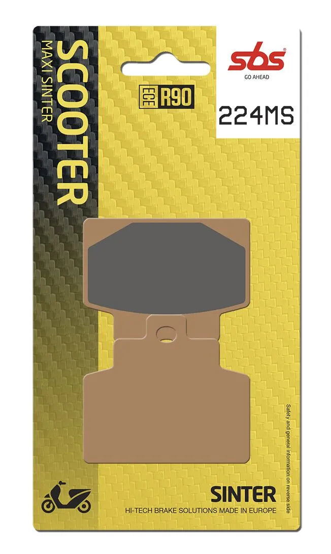 SBS Sintered Metal Front Brake Pads Piaggio MP3 300 LT I.E. ABS 224MS