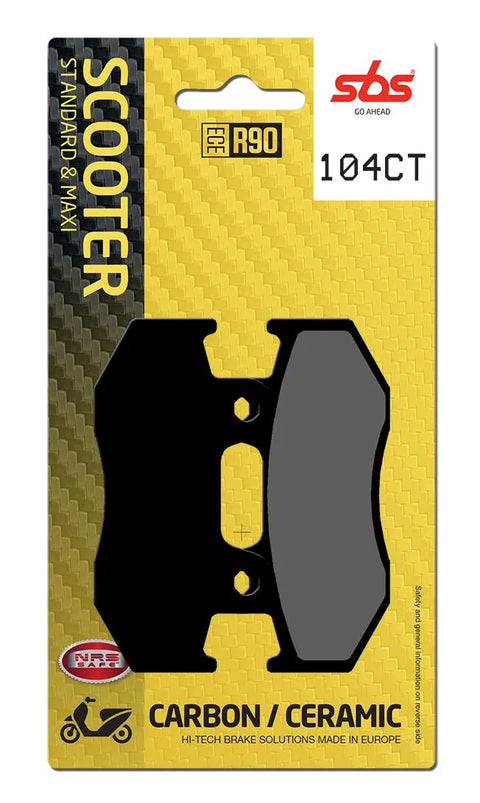 SBS Organic Front & Rear Brake Pads 104CT