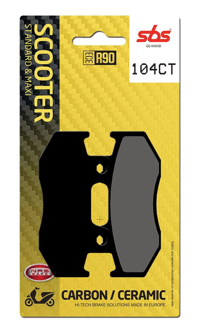 SBS Organic Front & Rear Brake Pads 104CT